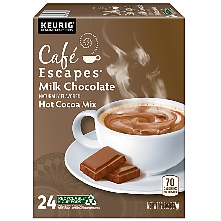 Cafe Escapes Caf Escapes Milk Chocolate Hot Cocoa Single Serve K Cup ...