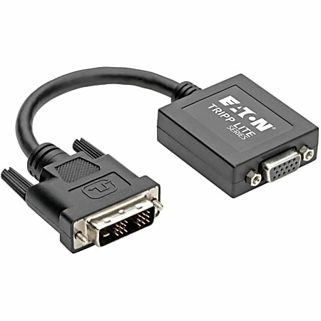 Tripp Lite 6in DVI-D to VGA Adapter Active Converter Cable 6" 1920x1200 - DVI/VGA  - P12006NACT
