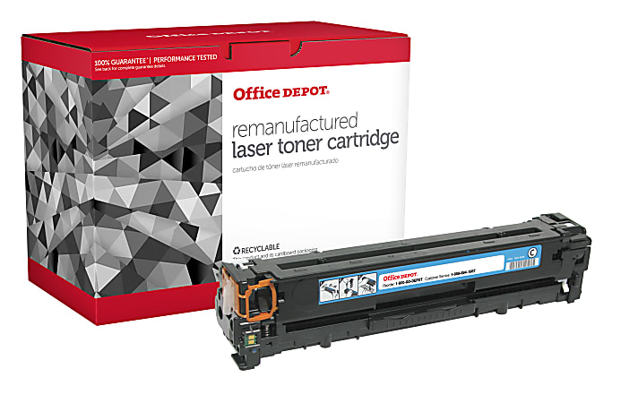 Office Depot® Brand Remanufactured Cyan Toner Cartridge Replacement For HP 125A, CB541A, OD1215C