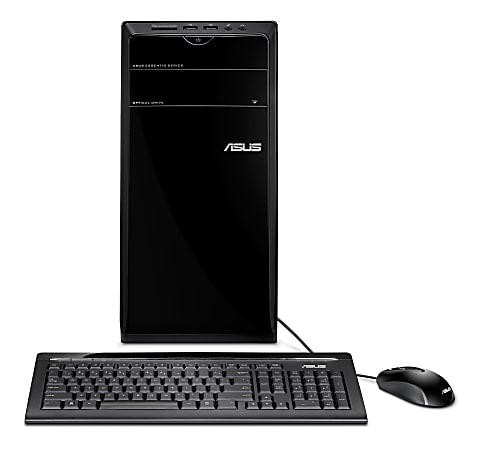 ASUS® Essentio CM1745-07 Desktop Computer With Next Gen AMD A8 Accelerated Processor, Black