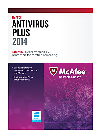 McAfee® AntiVirus Plus 2014, For 3 PCs, eCard