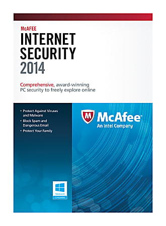McAfee® Internet Security 2014, For 3 PCs, eCard
