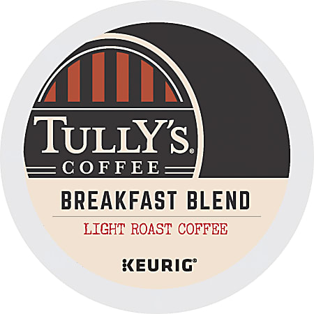 Tully's® Coffee Single-Serve Coffee K-Cup® Pods, Breakfast Blend, Carton Of 24