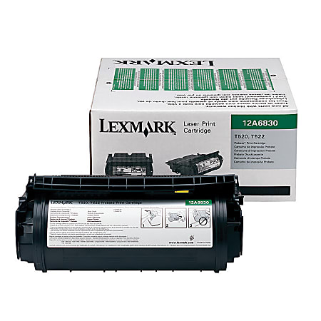 Lexmark™ 12A6830 Return Program Black Toner Cartridge