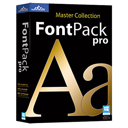 FontPack Pro Master Collection - PC, Download Version