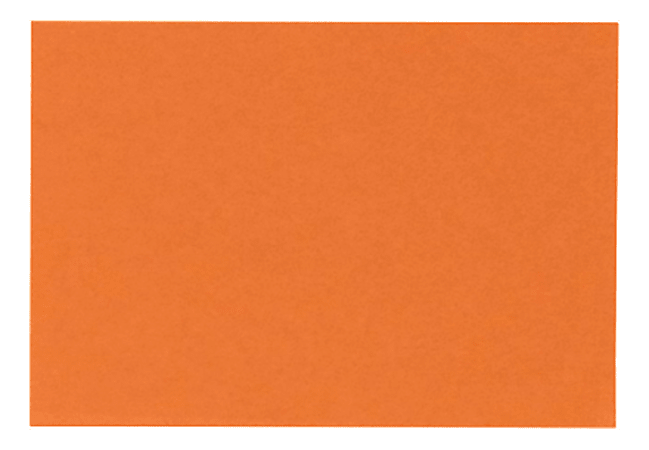 LUX Flat Cards, A1, 3 1/2" x 4 7/8", Mandarin Orange, Pack Of 500