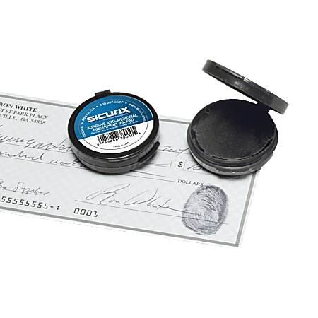 Baumgartens Fingerprint Ink Pad 1 78 x 1 78 x 12 BlackBlack Baumgartens Fingerprint Ink Pad 1 78 x 1 78 x 12 BlackBlack