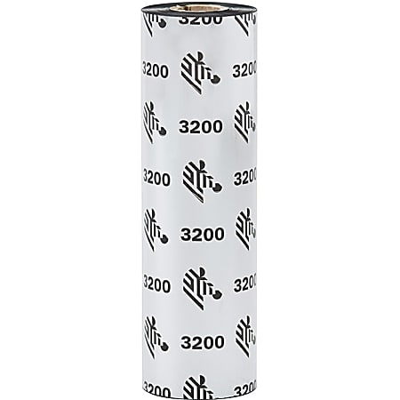 Zebra Wax Resin Ribbon 2.24inx242ft 3200 High Performance 0.5in core - Thermal Transfer - Black - 12