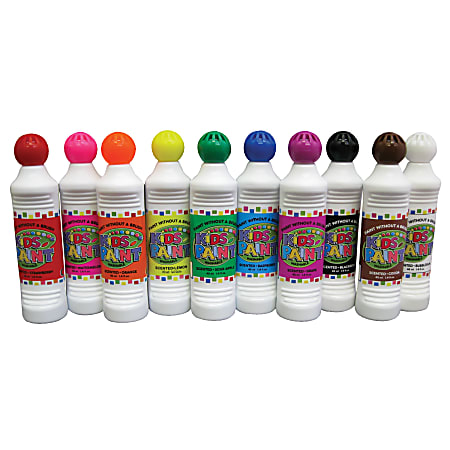 Crafty Dab Scented Paint, 1.45 Oz, Assorted Colors, Pack Of 10
