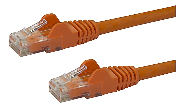 StarTech.com 15ft CAT6 Ethernet Cable - Orange Snagless Gigabit CAT 6 Wire