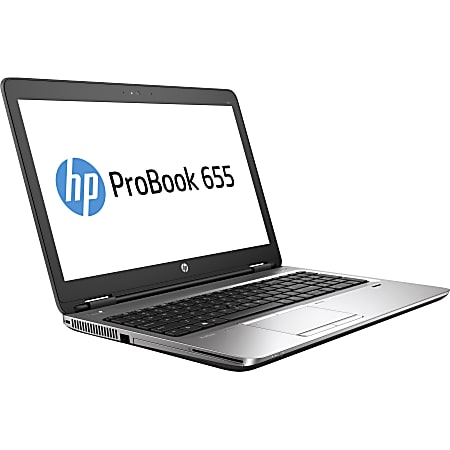 HP ProBook 655 G3 Laptop, 15.6" Screen, AMD A10, 8GB Memory, 500GB Hard Drive, Windows® 7 Professional