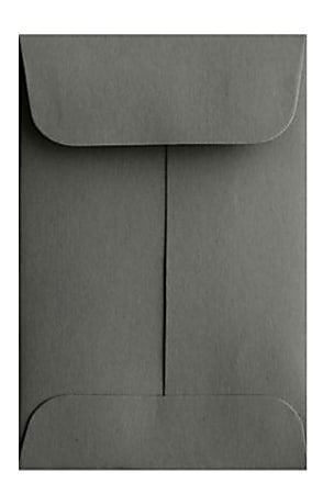 LUX Coin Envelopes, #1, Gummed Seal, Smoke, Pack Of 250