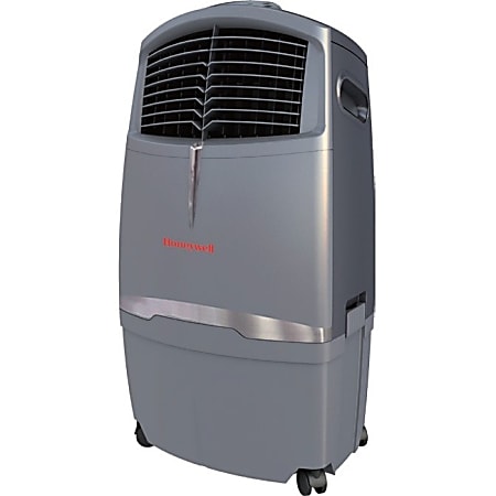 Honeywell CO30XE Evaporative Air Cooler For Indoor and Outdoor Use 30 Liter Grey Cooler 320 Sq. ft. Coverage Activated Carbon Filter Gray