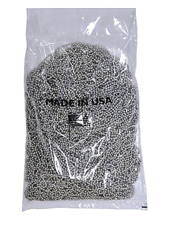 Ball Chain Dog Tag Chains, 27", Stainless Steel, Pack Of 100