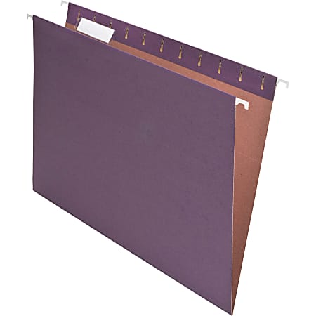 Pendaflex® Earthwise® Hanging File Folders, Letter Size, 100% Recycled, Violet, Pack Of 25