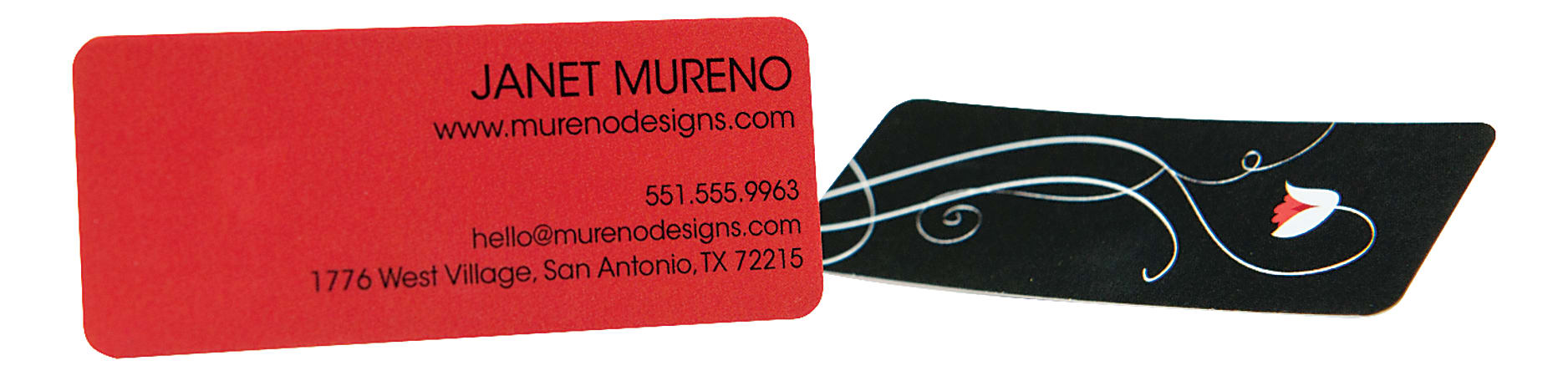 Custom Full-Color Mini Business Cards, 2-Sided, Rounded Corners,