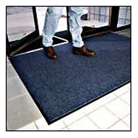 Office Depot® Brand Tough Rib Floor Mat, 3' x 10', Blue