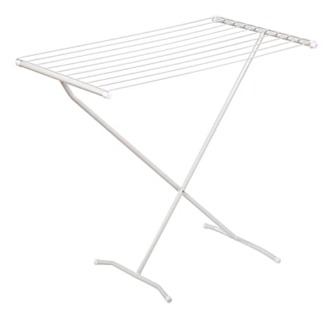 Honey-Can-Do Steel Folding Drying Rack, 32 1/4"H x 21"W x 35 1/2"D, White