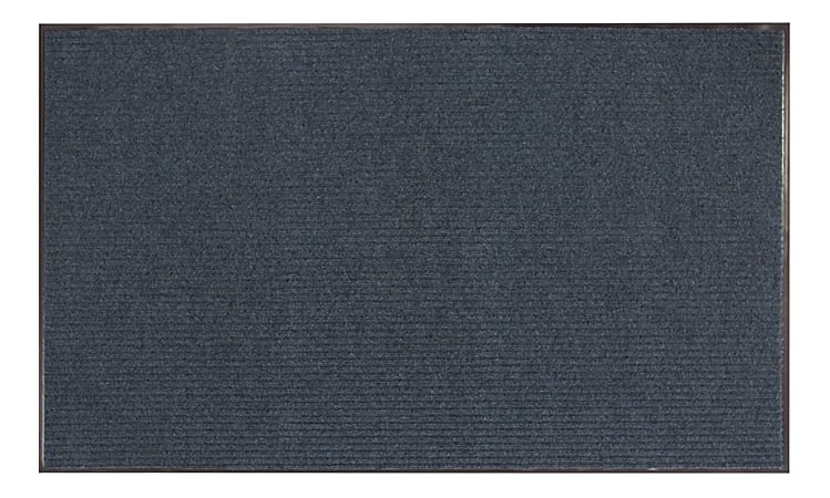 Office Depot® Brand Tough Rib Floor Mat, 3' x 5', Blue