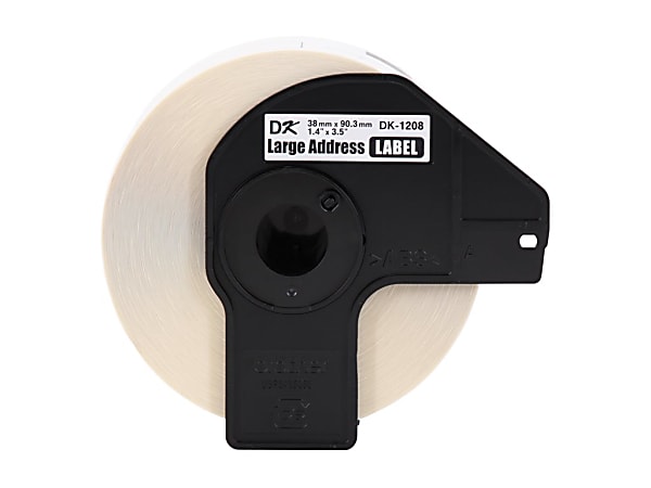 Brother DK1208 Label Tape, 3-1/2 X 1-1/2, 400, White