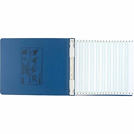 Wilson Jones® Presstex® Pressboard Data Binder, 50% Recycled, Light Blue