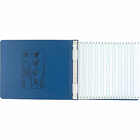 Wilson Jones® Presstex® Pressboard Data Binder, 50% Recycled, Light Blue