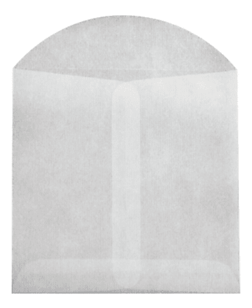 LUX Open-End Envelopes, 3 3/4" x 4 3/4", Flap Closure, Glassine, Pack Of 10