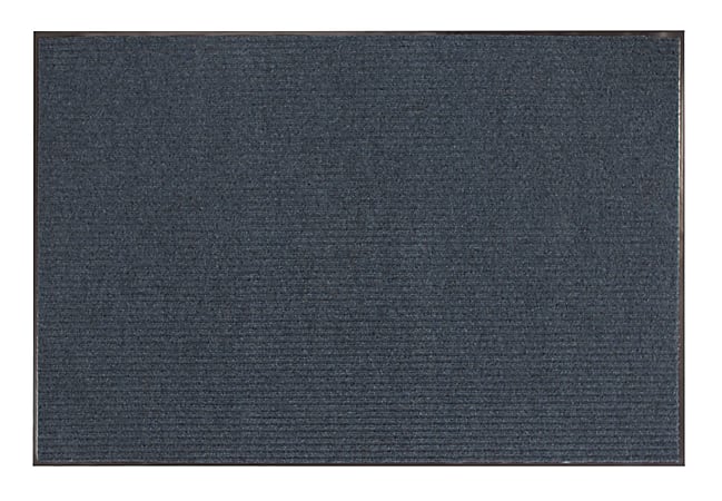 Office Depot® Brand Tough Rib Floor Mat, 4' x 6', Blue