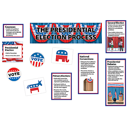 Creative Teaching Press® Mini Bulletin Board Set, The Presidential Election Process, Grades 3-5