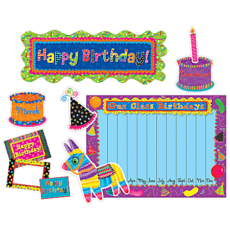 Creative Teaching Press® Bulletin Board Set, Poppin' Patterns Birthday