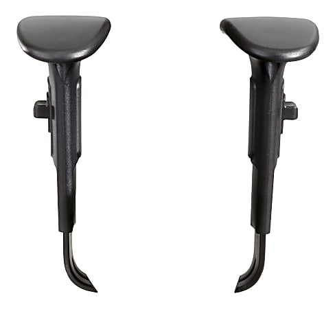 Safco® Adjustable Width Arm Kit for Vue™ and Alday™ Chairs, Black, Set of 2