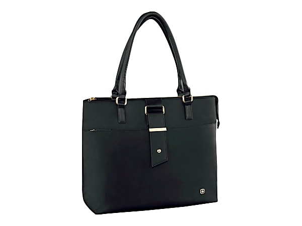 Wenger Ana Laptop Tote With 15.6 Laptop Pocket Black Office Depot