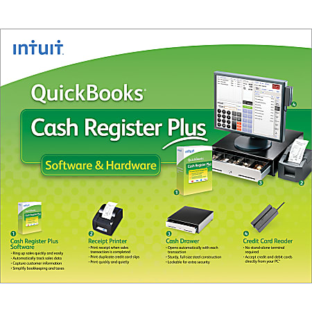 QuickBooks® Cash Register Plus Software & Hardware 2010, Traditional Disc