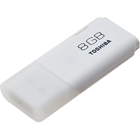 Toshiba 8GB TransMemory USB 2.0 Flash Drive - 8 GB - USB 2.0 - White - 2 Year Warranty