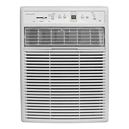 Frigidaire Slider / Casement Air Conditioner - Cooler - 2930.71 W Cooling Capacity - 450 Sq. ft. Coverage - Dehumidifier - Antibacterial Mesh - Remote Control - White