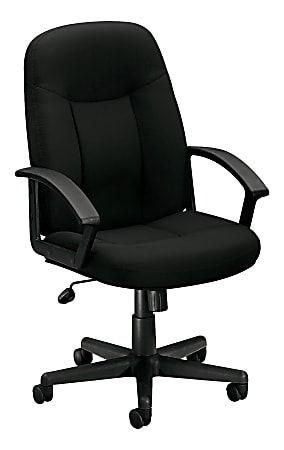 HON® Basyx Ergonomic High-Back Executive Chair, Black