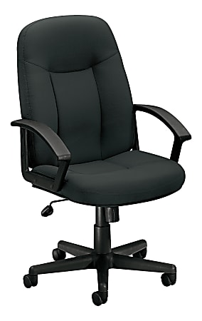 basyx by HON® VL601 Mid-Back Swivel Chair, Gray/Black