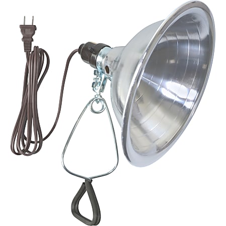 Woods 18/2 SPT-2 6' White Clamp Lamp With 8-1/2" Reflector