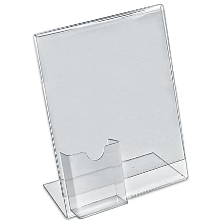Azar Displays L-Shaped Acrylic Sign Holders With Attached