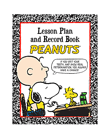 Eureka 40-Week Lesson Plan And Record Books, 8 1/2" x 11", Peanuts®, Pack Of 2