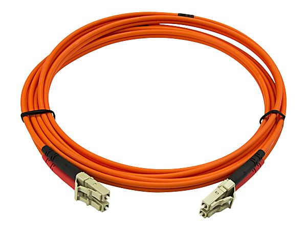 StarTech.com 2m Fiber Optic Cable - Multimode Duplex 50/125 - LSZH - LC/LC - OM2 - LC to LC Fiber Patch Cable  - 50FIBLCLC2
