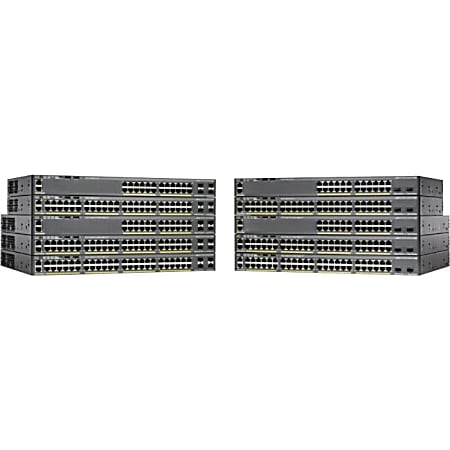 Cisco Catalyst 2960X-24PS-L Ethernet Switch - 24 Ports - Manageable - 10/100/1000Base-T - Refurbished - WSC2960X24PSLRF