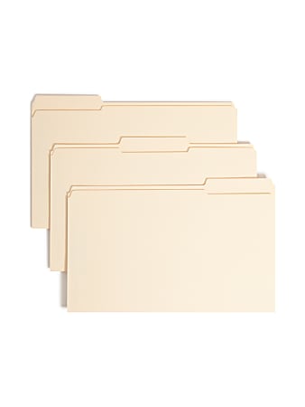 Smead® Manila Folders With SafeSHIELD® Coated Fasteners, Legal Size, Box Of 50