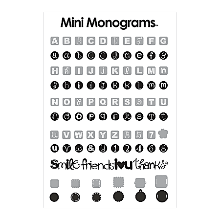 Cricut™ Die-Cut Cartridge, Mini Monograms