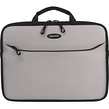 Mobile Edge SlipSuit Carrying Case (Sleeve) for 13.3" MacBook Pro - Silver, Black - Water Resistant - Handle - 10.2" Height x 13.7" Width x 1.5" Depth