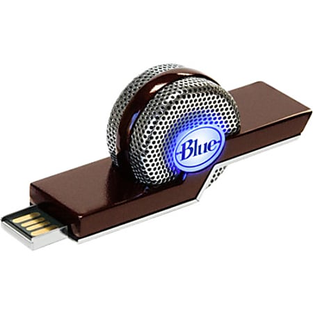 Blue Microphones TIKI Microphone - 40 Hz to 20 kHz - Plug-in - Condenser - Detachable - USB