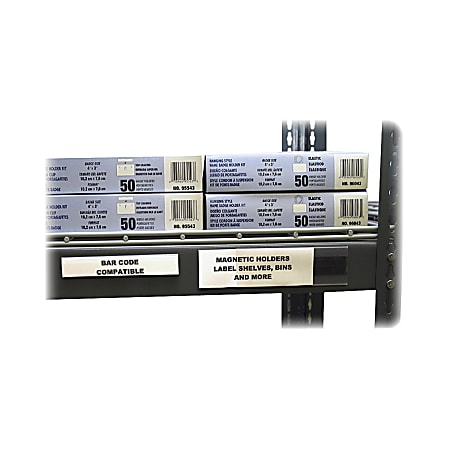 C-Line Hol-Dex Magnetic Shelf/Bin Label Holder, 6