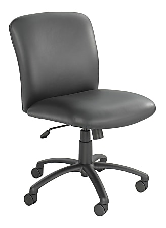 Safco Uber Big And Tall 24 Hour Mid Back Chair Black Frame Black