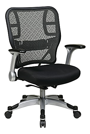 Office Star™ Deluxe R2 SpaceGrid® Fabric Executive Chair, Black