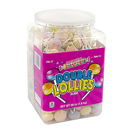 Nestlé® Smarties Double Lollies, 200 Pieces, 56-Oz Tub